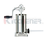 Stainless Steel Manual Sausage Stuffer Commercial Filler Meat Maker Machine 15 Lb