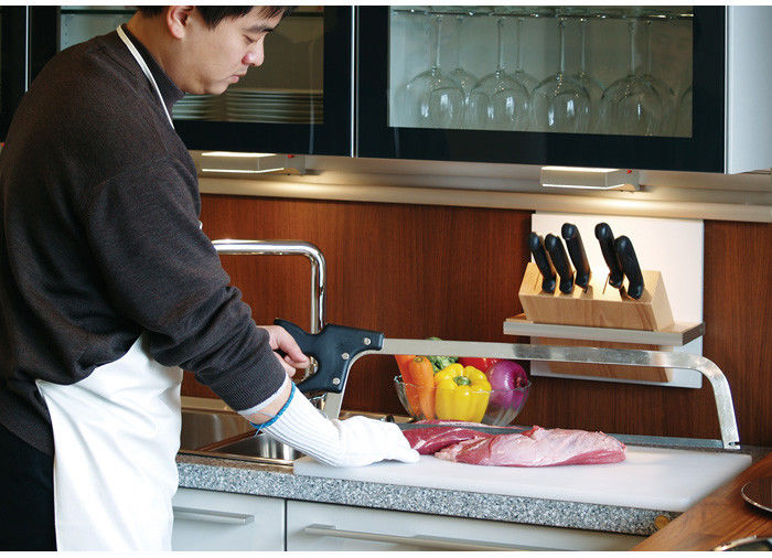 FDA Nylon Handle Manual Meat Saw Wtih Adjustable Anti Rust Carbon Steel Blade