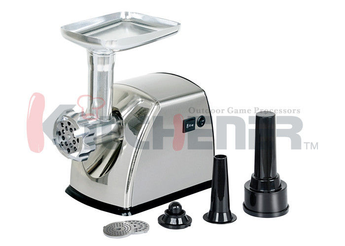 Heavy Duty Meat Grinder Chicken Bones Machine With Sausage Stuffer And W/ 3 Cutting Plates